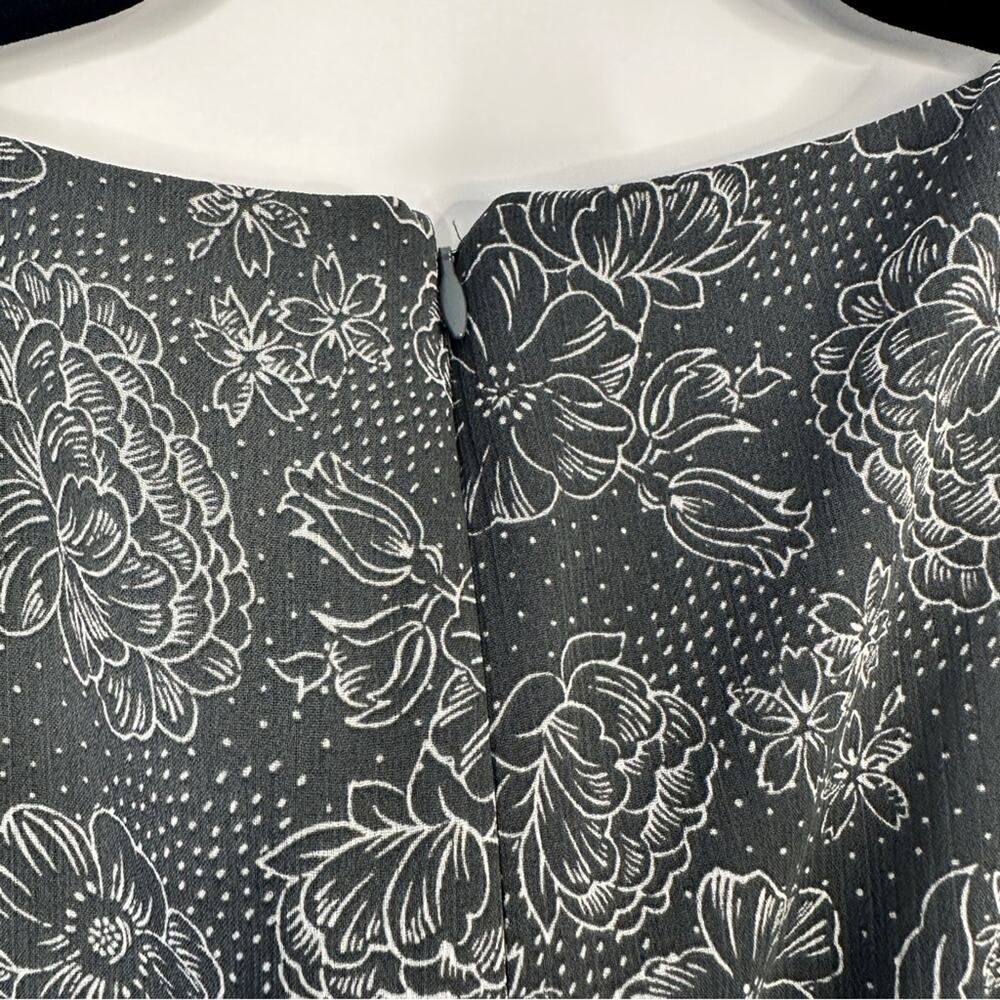 Likely Moss Dress Size 2 charcoal and Ivory #0008 - Picture 8 of 10